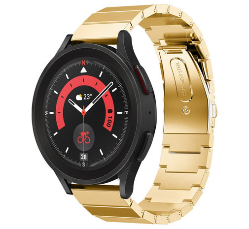 Strap-it® Strap-it Samsung Galaxy Watch 5 Pro Metallarmband (Gold)