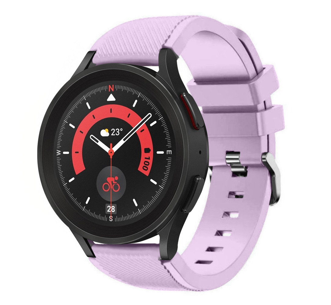 Strap-it® Strap-it Samsung Galaxy Watch 5 Pro Silikonarmband (Lila)