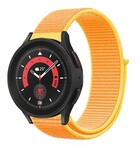 Strap-it® Strap-it Samsung Galaxy Watch 5 Pro Nylonarmband (HellGelb)