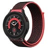 Strap-it® Strap-it Samsung Galaxy Watch 5 Pro Nylonarmband (Schwarz/Rot) Strap-it® Strap-it Samsung Galaxy Watch 5 Pro Nylonarmband (Schwarz/Rot)