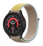 Strap-it® Strap-it Samsung Galaxy Watch 5 Pro Nylonarmband (Kamel)