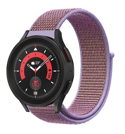 Strap-it® Strap-it Samsung Galaxy Watch 5 Pro Nylonarmband (Lila) Strap-it® Strap-it Samsung Galaxy Watch 5 Pro Nylonarmband (Lila)