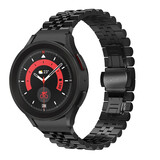 Strap-it® Samsung Galaxy Watch 5 Pro Jubilee Stahlarmband (Schwarz) Strap-it® Samsung Galaxy Watch 5 Pro Jubilee Stahlarmband (Schwarz)