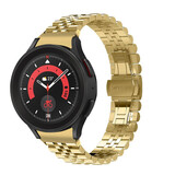 Strap-it® Samsung Galaxy Watch 5 Pro Jubilee Stahlarmband (Gold) Strap-it® Samsung Galaxy Watch 5 Pro Jubilee Stahlarmband (Gold)