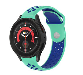 Strap-it® Samsung Galaxy Watch 5 Pro Sportarmband (Aqua/Blau) Strap-it® Samsung Galaxy Watch 5 Pro Sportarmband (Aqua/Blau)