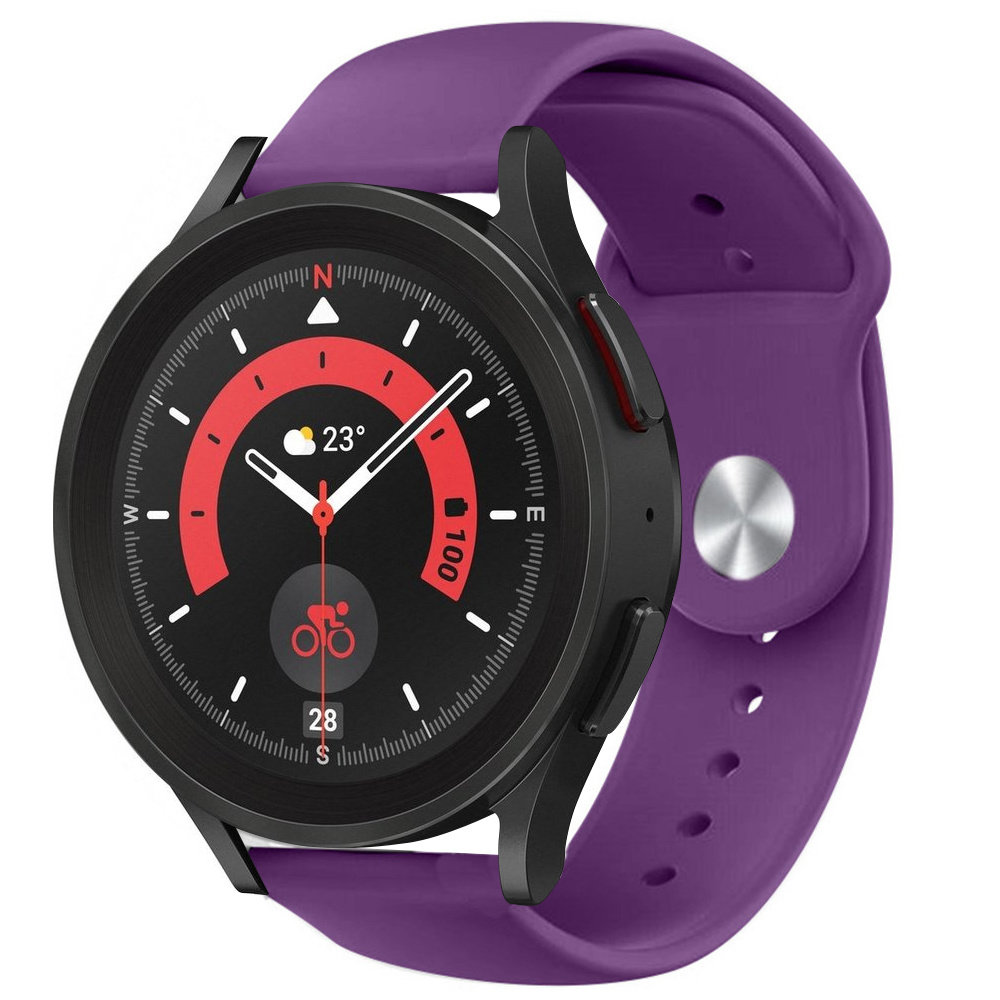 Strap-it® Strap-it Samsung Galaxy Watch 5 Pro Sportarmband (Lila)