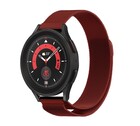 Strap-it® Strap-It Samsung Galaxy Watch 5 Pro Milanese Armband (Rot)
