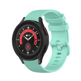 Strap-it® Samsung Galaxy Watch 5 Pro Luxus-Silikonarmband (Aqua) Strap-it® Samsung Galaxy Watch 5 Pro Luxus-Silikonarmband (Aqua)