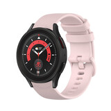 Strap-it® Samsung Galaxy Watch 5 Pro Luxus-Silikonarmband (Rosa) Strap-it® Samsung Galaxy Watch 5 Pro Luxus-Silikonarmband (Rosa)
