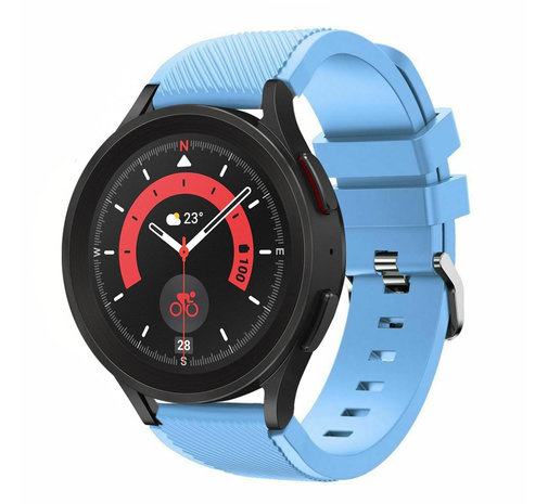 Strap-it® Strap-it Samsung Galaxy Watch 5 Pro Silikonarmband (Sandblau) Strap-it® Strap-it Samsung Galaxy Watch 5 Pro Silikonarmband (Sandblau)