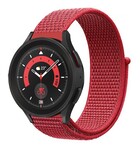 Strap-it® Strap-it Samsung Galaxy Watch 5 Pro Nylonarmband (Rot)