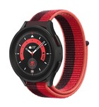 Strap-it® Strap-it Samsung Galaxy Watch 5 Pro Nylonarmband (KirschRot)
