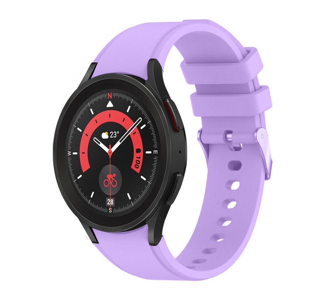 Strap-it® Strap-it Samsung Galaxy Watch 5 Pro Armband Silikon (Lila)