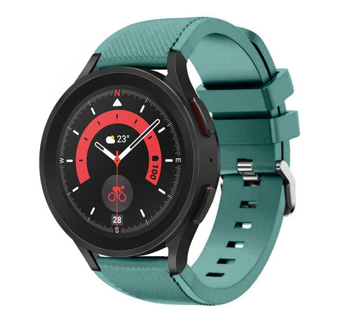 Strap-it® Strap-it Samsung Galaxy Watch 5 Pro Silikonarmband (Piniengrün)