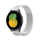 Strap-it® Samsung Galaxy Watch 5 - 40mm Milanese Armband (Silber) Strap-it® Samsung Galaxy Watch 5 - 40mm Milanese Armband (Silber)