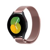 Strap-it® Samsung Galaxy Watch 5 - 40mm Milanese Armband (Rosa) Strap-it® Samsung Galaxy Watch 5 - 40mm Milanese Armband (Rosa)