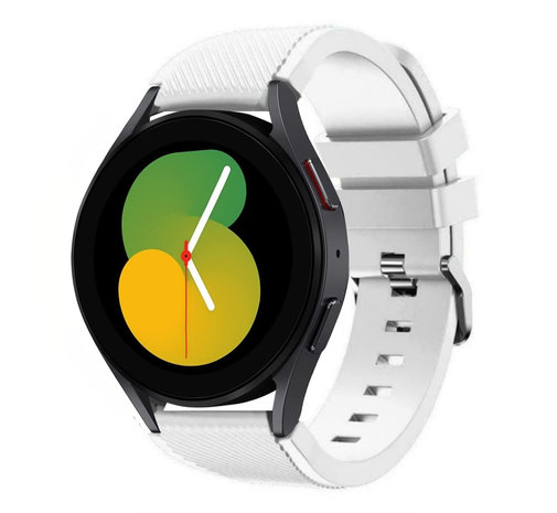 Strap-it® Strap-it Samsung Galaxy Watch 5 - 40mm Silikonarmband (Weiß)