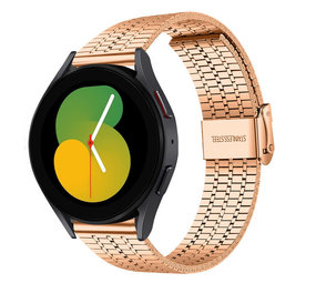 Strap-it® Samsung Galaxy Watch 5 - 40mm Edelstahlarmband (Roségold) Strap-it® Samsung Galaxy Watch 5 - 40mm Edelstahlarmband (Roségold)