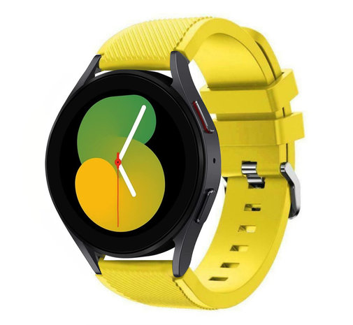 Strap-it® Strap-it Samsung Galaxy Watch 5 - 40mm Silikonarmband (Gelb)