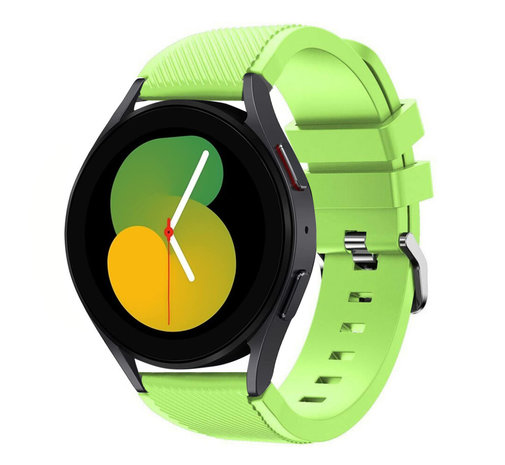 Strap-it® Strap-it Samsung Galaxy Watch 5 - 40mm Silikonarmband (Hellgrün)