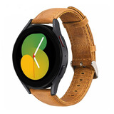 Strap-it® Samsung Galaxy Watch 5 - 40mm Lederarmband (Braun)