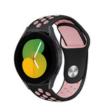 Strap-it® Samsung Galaxy Watch 5 - 40mm Sportarmband (Schwarz/Rosa)
