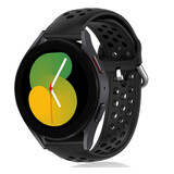 Strap-it® Samsung Galaxy Watch 5 - 40mm Silikonarmband mit Löchern (Schwarz) Strap-it® Samsung Galaxy Watch 5 - 40mm Silikonarmband mit Löchern (Schwarz)