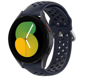 Strap-it® Samsung Galaxy Watch 5 - 40mm Silikonarmband mit Löchern (Dunkelblau) Strap-it® Samsung Galaxy Watch 5 - 40mm Silikonarmband mit Löchern (Dunkelblau)