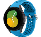 Strap-it® Strap-it Samsung Galaxy Watch 5 - 40mm Silikonarmband mit Löchern (Hellblau)