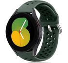 Strap-it® Strap-it Samsung Galaxy Watch 5 - Silikonarmband mit 40mm Loch (Armeegrün)