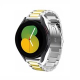 Strap-it® Samsung Galaxy Watch 5 - 40mm Stahlarmband (Silber/Gold) Strap-it® Samsung Galaxy Watch 5 - 40mm Stahlarmband (Silber/Gold)