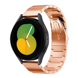 Strap-it® Samsung Galaxy Watch 5 - 40mm Metallarmband (Roségold) Strap-it® Samsung Galaxy Watch 5 - 40mm Metallarmband (Roségold)