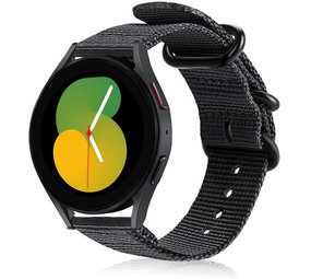 Strap-it® Samsung Galaxy Watch 5 - 40mm Nylon-Schnallenarmband (Schwarz) Strap-it® Samsung Galaxy Watch 5 - 40mm Nylon-Schnallenarmband (Schwarz)