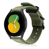 Strap-it® Samsung Galaxy Watch 5 - 40mm Nylon-Schnallenarmband (Grün) Strap-it® Samsung Galaxy Watch 5 - 40mm Nylon-Schnallenarmband (Grün)