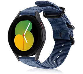 Strap-it® Samsung Galaxy Watch 5 - 40mm Nylon-Schnallenarmband (Blau) Strap-it® Samsung Galaxy Watch 5 - 40mm Nylon-Schnallenarmband (Blau)