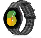 Strap-it® Strap-it Samsung Galaxy Watch 5 - 40mm Nylon-Schnallenarmband (Schwarz/Grau)