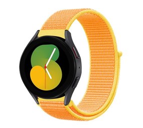 Strap-it® Samsung Galaxy Watch 5 - 40mm Nylonarmband (HellGelb) Strap-it® Samsung Galaxy Watch 5 - 40mm Nylonarmband (HellGelb)