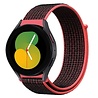 Strap-it® Strap-it Samsung Galaxy Watch 5 - 40mm Nylonarmband (Schwarz/Rot) Strap-it® Strap-it Samsung Galaxy Watch 5 - 40mm Nylonarmband (Schwarz/Rot)
