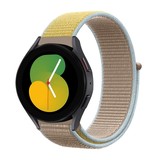Strap-it® Samsung Galaxy Watch 5 - 40mm Nylonarmband (Kamel) Strap-it® Samsung Galaxy Watch 5 - 40mm Nylonarmband (Kamel)