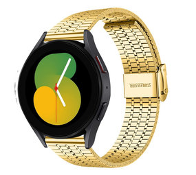 Strap-it® Samsung Galaxy Watch 5 - 40mm Edelstahlarmband (Gold) Strap-it® Samsung Galaxy Watch 5 - 40mm Edelstahlarmband (Gold)