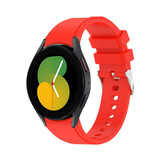 Strap-it® Samsung Galaxy Watch 5 - 40mm Armband Silikon (Hellrot)