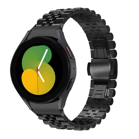 Strap-it® Strap-it Samsung Galaxy Watch 5 - 40mm Jubilee Stahlarmband (Schwarz)