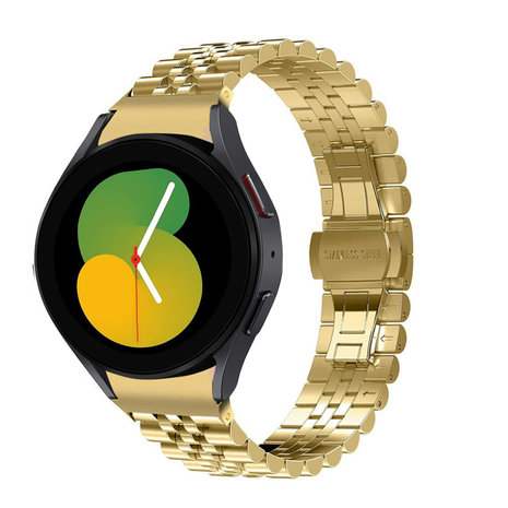 Strap-it® Strap-it Samsung Galaxy Watch 5 - 40mm Jubilee Stahlarmband (Gold)