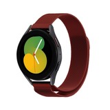 Strap-it® Samsung Galaxy Watch 5 - 40mm Milanese Armband (Rot) Strap-it® Samsung Galaxy Watch 5 - 40mm Milanese Armband (Rot)
