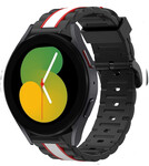 Strap-it® Strap-it Samsung Galaxy Watch 5 - 40mm Special Edition Armband (Schwarz/Weiß)