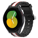 Strap-it® Samsung Galaxy Watch 5 - 40mm Special Edition Armband (Schwarz/Weiß)