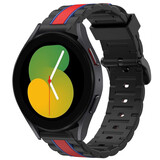 Strap-it® Samsung Galaxy Watch 5 - 40mm Special Edition Band (Schwarz/Rot)