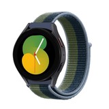 Strap-it® Samsung Galaxy Watch 5 - 40mm Nylonarmband (MoosGrün) Strap-it® Samsung Galaxy Watch 5 - 40mm Nylonarmband (MoosGrün)
