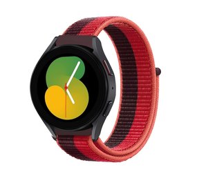 Strap-it® Samsung Galaxy Watch 5 - 40mm Nylonarmband (Kirschmagenta) Strap-it® Samsung Galaxy Watch 5 - 40mm Nylonarmband (Kirschmagenta)