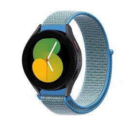 Strap-it® Samsung Galaxy Watch 5 - 40mm Nylonarmband (Blau) Strap-it® Samsung Galaxy Watch 5 - 40mm Nylonarmband (Blau)